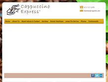 Tablet Screenshot of cappuccinoexpresstx.net